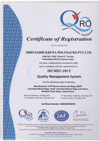 ISO-Certificate